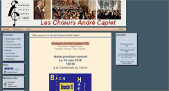 Desktop Screenshot of choeursandrecaplet.org