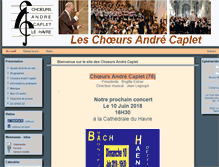 Tablet Screenshot of choeursandrecaplet.org